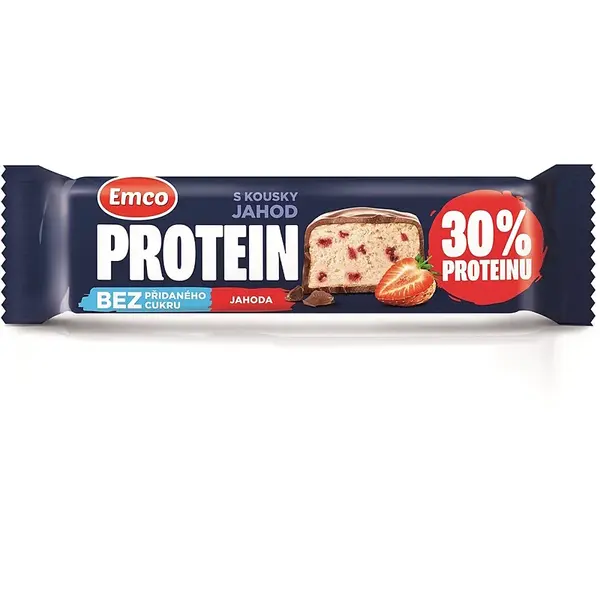 EMCO Proteinová tyčinka jahodová 50 g