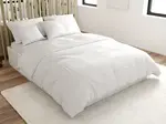 Bílé bavlněné povlečení Standard knoflík