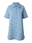 PIECES Košeľové šaty 'PCFlora'  modrá denim