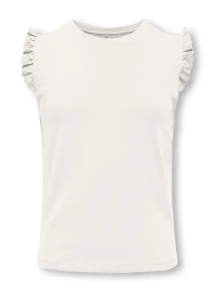 ONLY GIRLS Top 'KOG30 AIAH'  biela