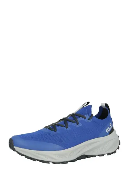 JACK WOLFSKIN Bežecká obuv 'TRAIL KNIT'  modrá / biela