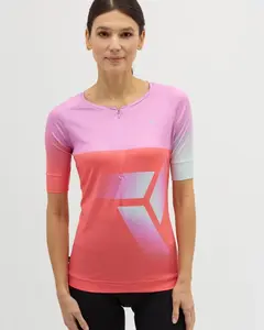 Dámský cyklistický dres silvini stabina růžová l