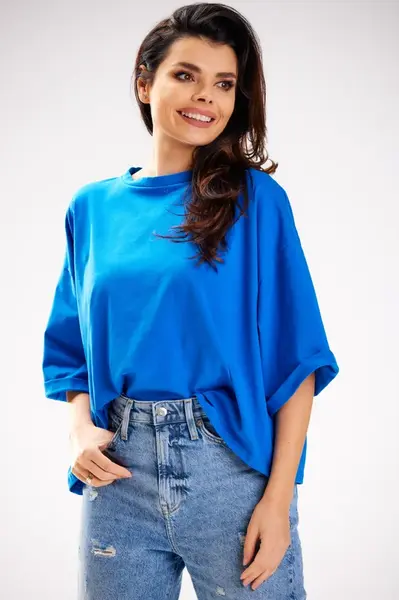 Infinite You Woman's Blouse M265 Blue