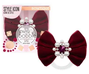 Ozdobná spirálová gumička s mašlí Invisibobble Sprunchie Bowtique British Royal Take a Bow
