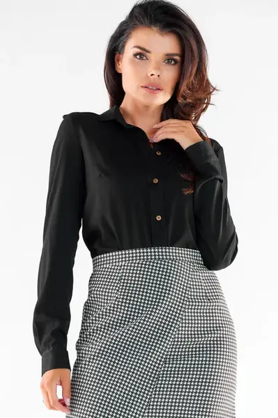 Awama Woman's Shirt A526 Black
