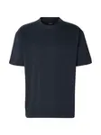 BOSS Tričko  námornícka modrá