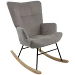P & B HOUPACÍ ŽIDLE, textil, šedá
