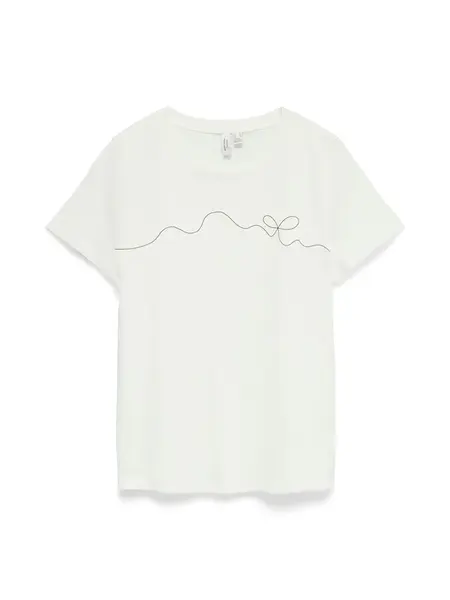 VERO MODA Tričko 'VMKilano'  čierna / biela