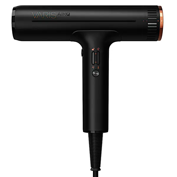Profesionální fén na vlasy Varis AirQ Hair Dryer - 1800 W, černý + dárek zdarma
