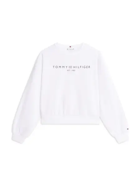 TOMMY HILFIGER Mikina  tmavomodrá / biela