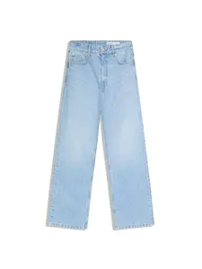 Bershka Džínsy  modrá denim