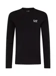 EA7 Emporio Armani Tričko  čierna / biela