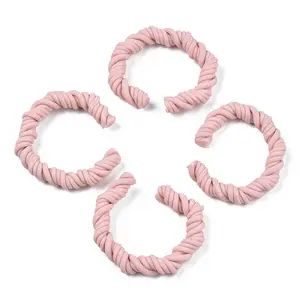 Polymer Clay Twist Rope Open Ring