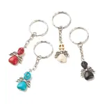 Dyed Synthetic Turquoise Keychains