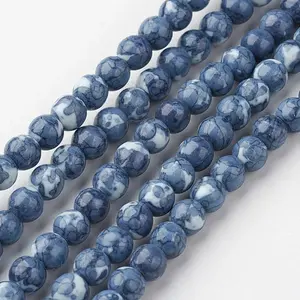 Natural Ocean White Jade Bead Strands
