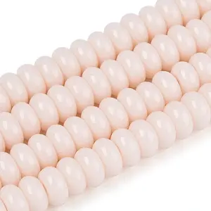 Opaque Spray Painted Glass Beads