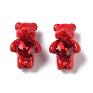 Spray Painted Alloy Bead