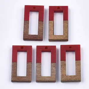 Resin & Walnut Wood Pendants