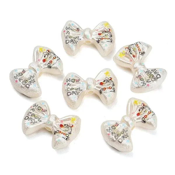Textured Opaque Acrylic Beads