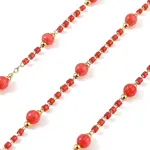 Handmade Brass Glass Beaded Chains