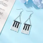 Handmade Glass Seed Beads Dangle Earrings