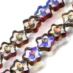 Electroplated Transparent Glass Beads Strands