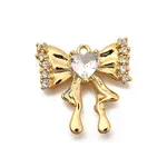 Brass Micro Pave Cubic Zirconia Pendants