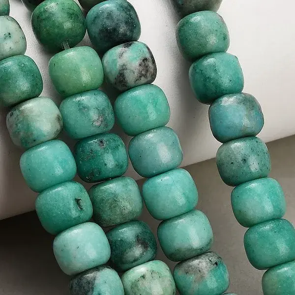 Dyed Natural White Jade Beads Strands