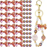 100Pcs UV Plating Rainbow Iridescent Acrylic Beads