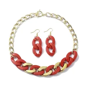 Acrylic Chains Jewelry Set