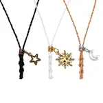 9Pcs 3 Styles Waxed Polyester Cord Necklace Sets