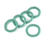 Faceted Opaque Glass Beads Stretch Bracelets