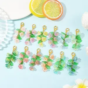 Transparent Glass Flower Pendant Decorations