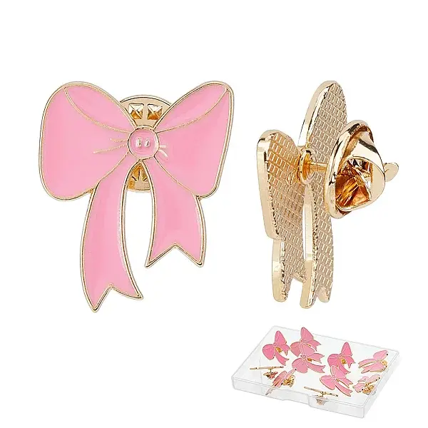 16Pcs Bowknot Enamel Pins
