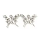 Brass Micro Pave Clear Cubic Zirconia Pendants