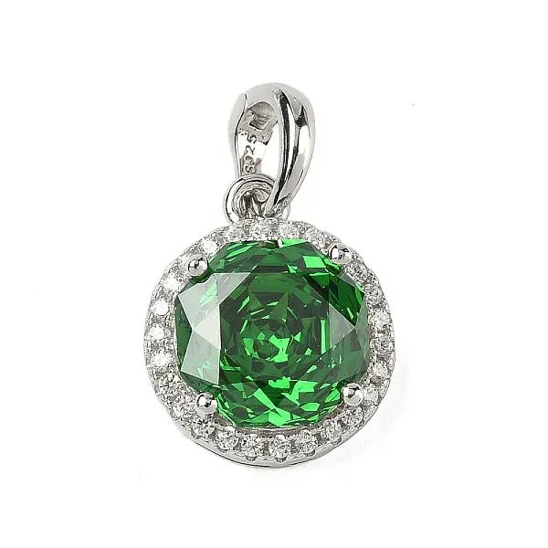 925 Sterling Silver Pave Cubic Zirconia Pendants