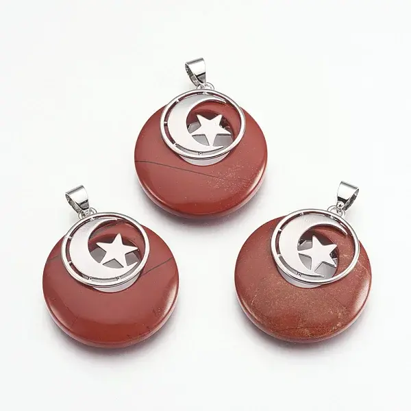 Natural Red Jasper Pendants