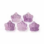 Two Tone Transparent Spray Painted Glass Beads