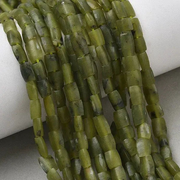 Natural Afghan Green Jade Beads Strands