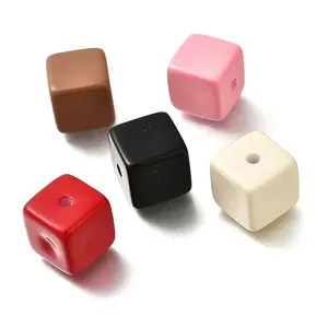 Spray Painted Acrylic Beads