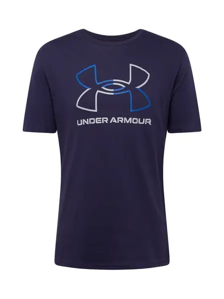 UNDER ARMOUR Funkčné tričko 'Foundation'  modrá / námornícka modrá / biela