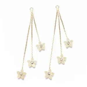 Brass Boston Link Chains Tassel Big Pendants