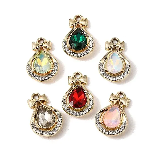 UV Plating Alloy Glass Pendants