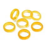 Dyed & Heated Natural Agate Finger Rings for Women