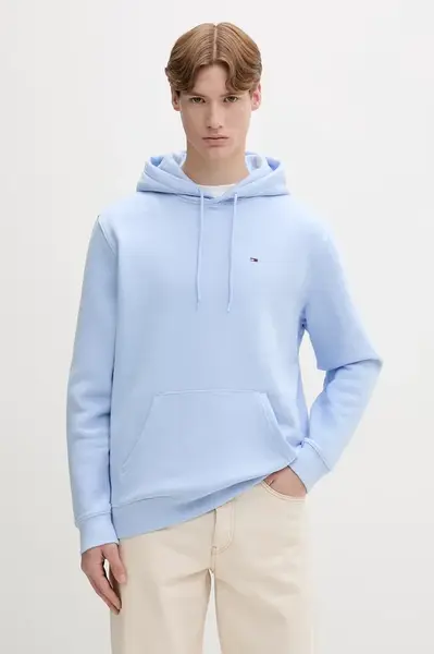 Tommy Jeans mikina s kapucí pánská s bavlnou