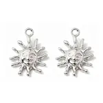 Brass Micro Pave Cubic Zirconia Pendants