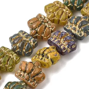 Painted Glass Beads Strands
