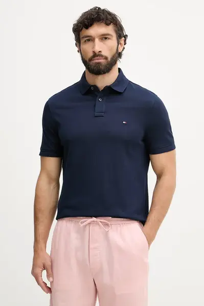 Tommy Hilfiger polo pánské bavlněné s elastanem