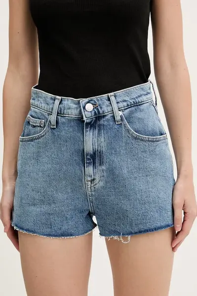 Tommy Jeans šortky dámské džínové