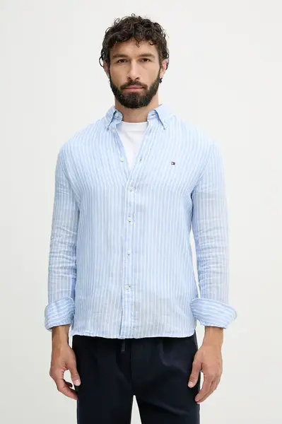 Tommy Hilfiger košeľa pánska ľanová
